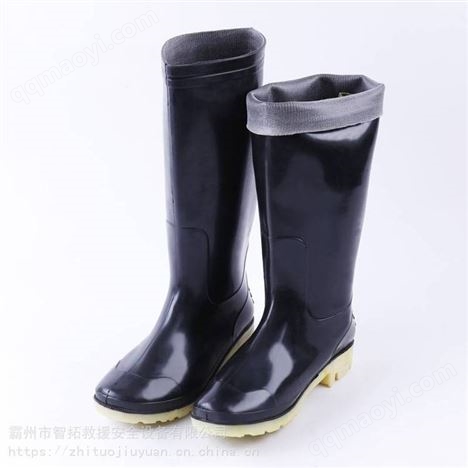 智拓抗汛搶險救援裝備橡膠高筒雨鞋防滑防汛雨靴防汛救災勞保雨鞋