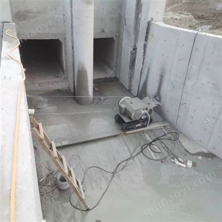 宁 河 厂房基础墩 切割混凝土墙 打孔开洞 无尘施工