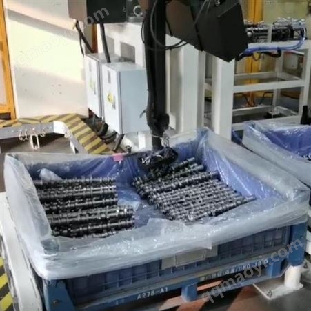 嘉铭上下料系统3D无序抓取自动化系统 3D视觉凸轮轴抓夹 机器人搬运上下料设备